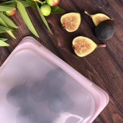 Stasher Bag silikone pose - Sandwich - Rose Quartz