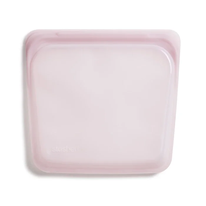 Stasher Bag silikone pose - Sandwich - Rose Quartz