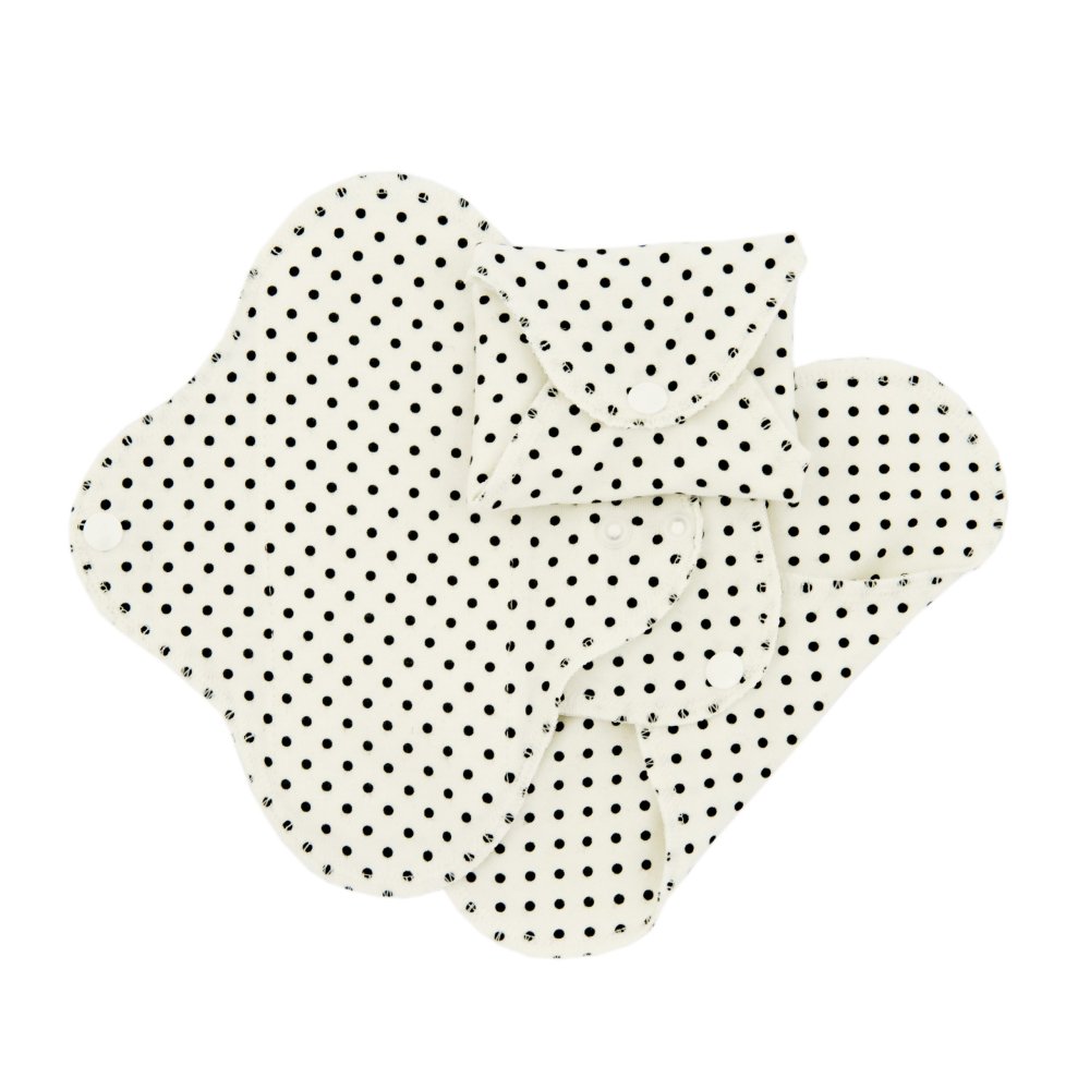 Stof trusseindlg, Active - Black Dots - 3 stk