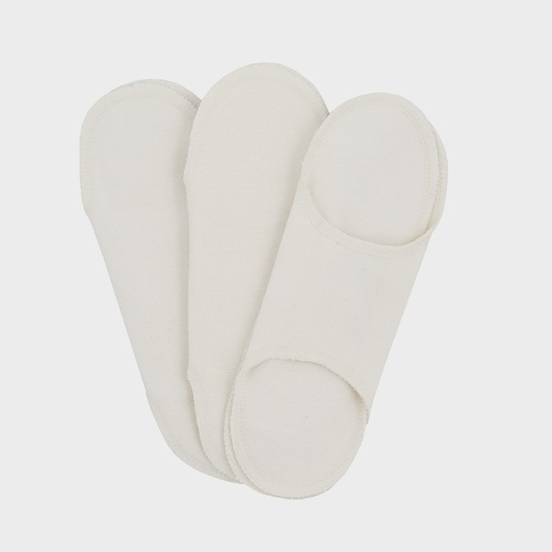 Stofbind uden trykknapper 3-pak - Natural - dagsbind