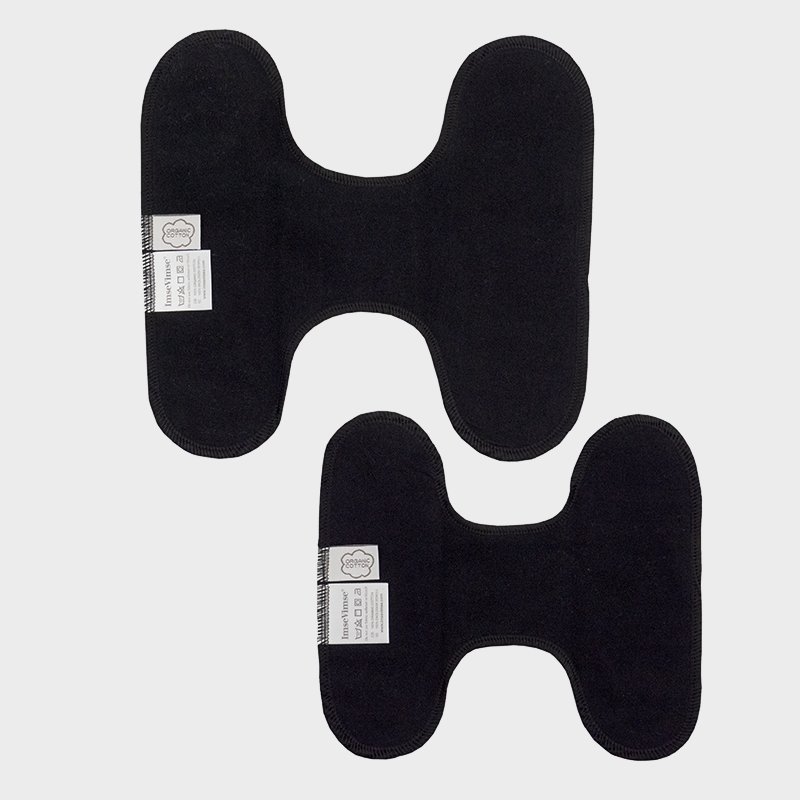 Stofbind uden trykknapper 3-pak - Black - dagsbind