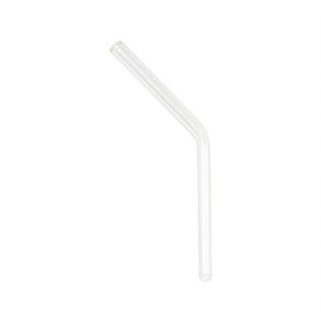 Glass straw - 6 mm. - short model - with hinge