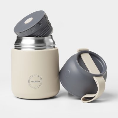 Food'ie termo madkasse - 500 ml - Cream Beige