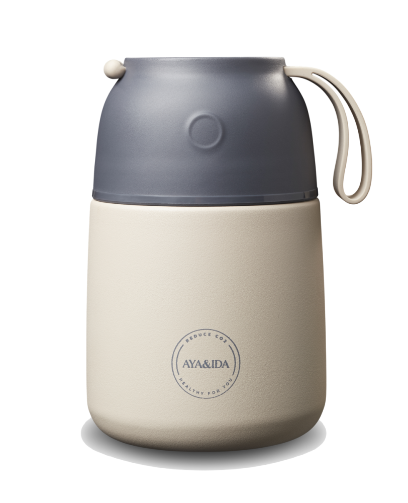 Food'ie termo madkasse - 500 ml - Cream Beige
