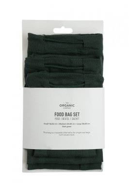 S�t med 3 Food Bags - S, M, L - Dark Green