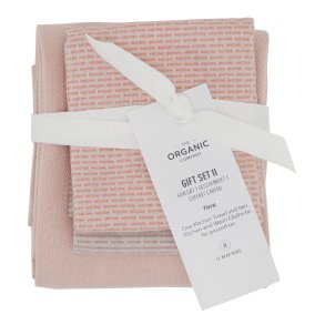 Gift set with tea towel and cloths - Floral Selection
