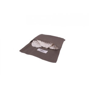 Washing bag in organic cotton - Small - Clay