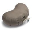 Kapok Zafu Yogakissen - Halbmond - Cool Grey