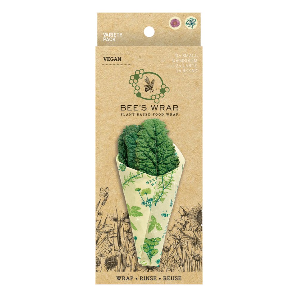 Bee's Wrap bivokspapir st - Garden & Meadow - 7 stk - Vegansk