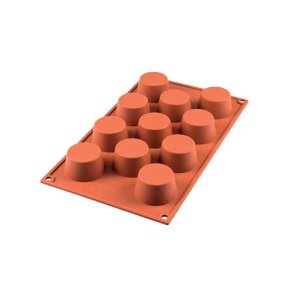 Reusable baking tin in platinum silicone - mini muffins