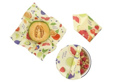 Bee's Wrap bivokspapir st - Fresh Fruit - 3 stk