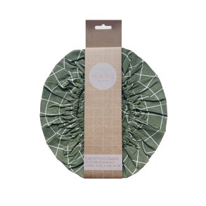 Cotton covers - Olive Check - set of 3.