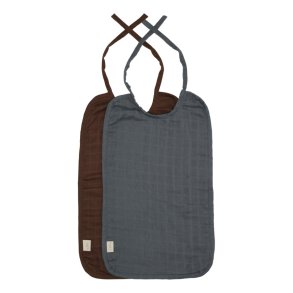 Bibs in organic cotton - Winter Mix - 2 pcs.