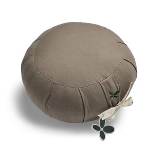 Kapok Zafu yoga cushion - meditation cushion - Cool Grey
