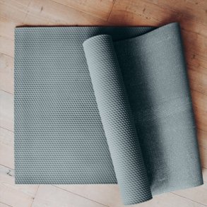 Yogamtte i naturgummi - Skridsikker - Gr