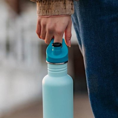 Klean Kanteen drikkedunk i rustfrit stål - 532 ml - Heavenly Pink