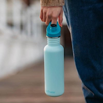 Klean Kanteen drikkedunk i rustfrit stl - Tiger Lilly - 800 ml.
