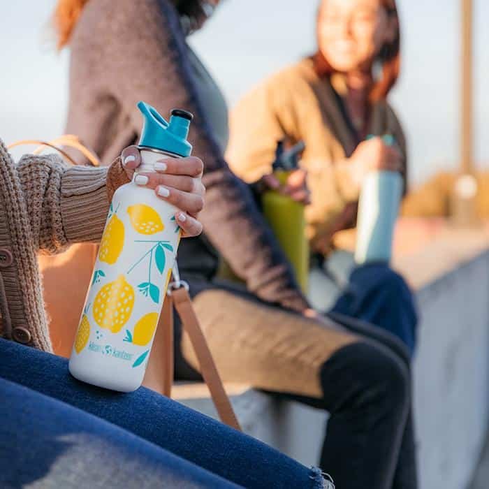 Klean Kanteen drikkedunk i rustfrit stl - Tiger Lilly - 800 ml.