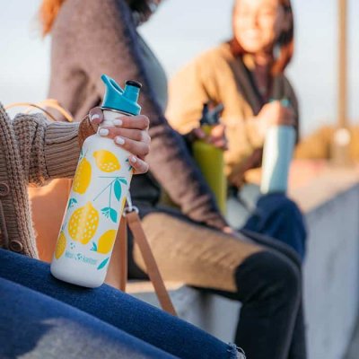 Klean Kanteen drikkedunk i rustfrit stl - Tiger Lilly - 800 ml.