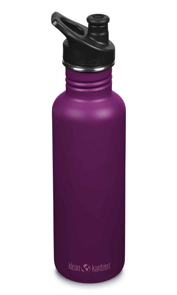 Klean Kanteen drikkedunk i rustfrit stl - Purple Potion - 800 ml.