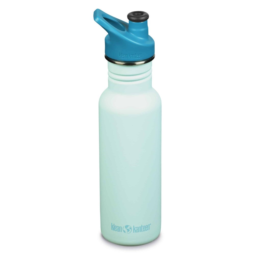 Klean Kanteen drikkedunk i rustfrit stl - Blue Tint - 532 ml.