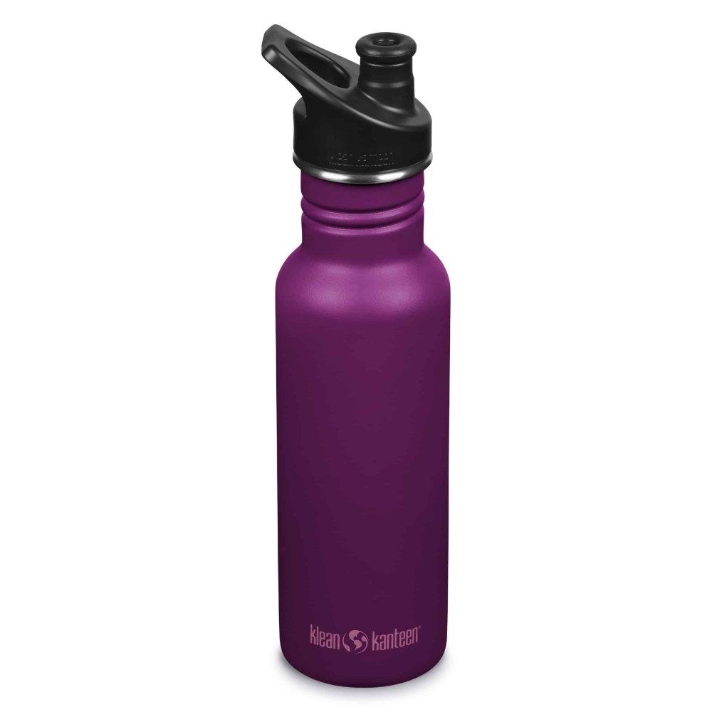 Klean Kanteen drikkedunk i rustfrit stl - Purple Potion - 532 ml.