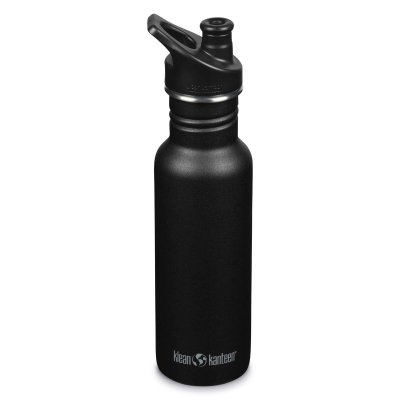 Klean Kanteen drikkedunk i rustfrit stl - Black - 532 ml.