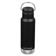 Thermo Trinkflasche aus Edelstahl - Schwarz - 355 ml