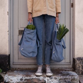 Shopper in organic cotton - Blue