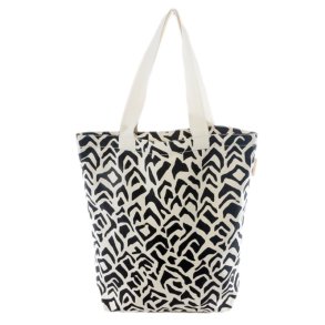 Shopping net with inner pocket in organic cotton - Mountains