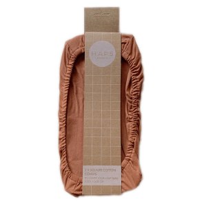 Square cotton covers - Terracotta - set of 2.