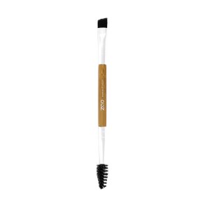 ZAO duo eyebrow brush in bamboo