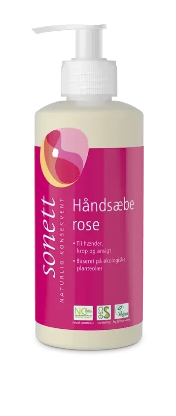 Flydende hndsbe - rose - 300 ml