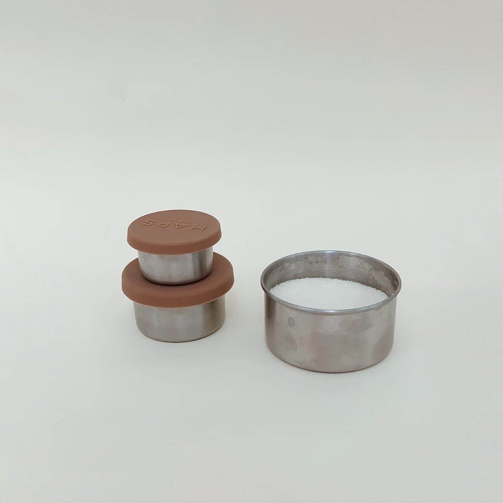 Haps opbevaringsbtter i stl - 3 stk - Terracotta