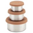 Haps Trio Aufbewahrungsdosen - 3 St�ck - Terracotta