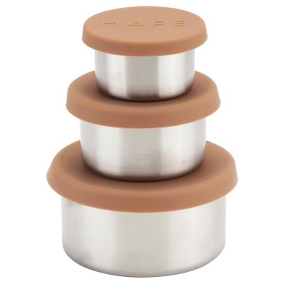 Haps opbevaringsbtter i stl - 3 stk - Terracotta