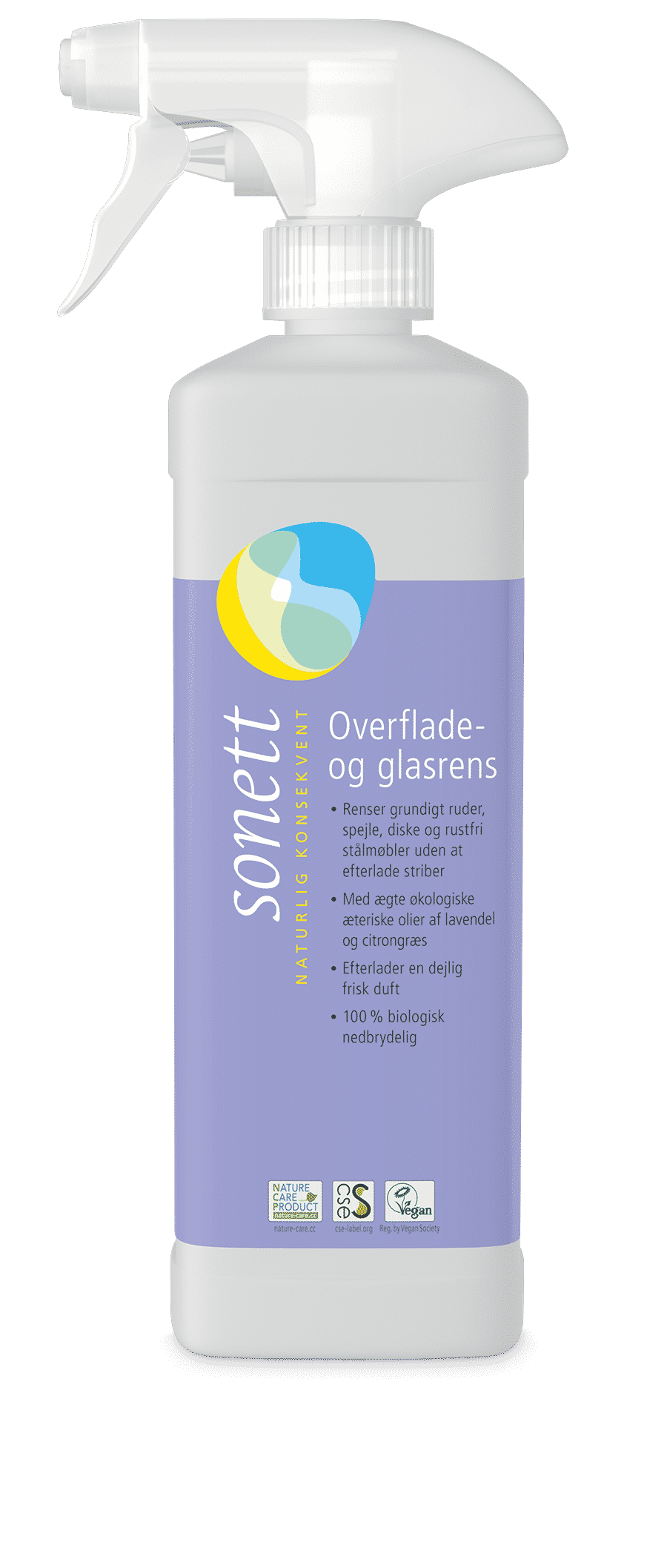Glas & overfladerens - 500 ml - Økofamilien