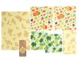 Bee's Wrap bivaxpapper set - Forrest & Fruit - 7 st