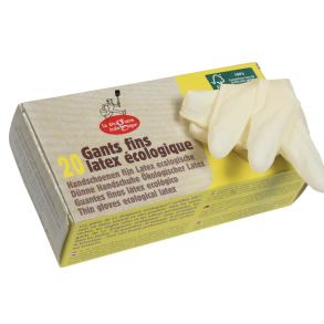 Latex disposable gloves thin size L