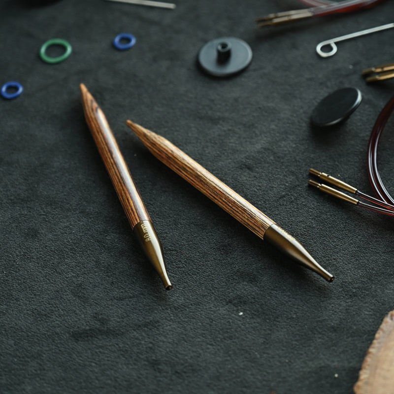 KnitPro udskiftelige rundpinde i tr - Ginger - flere strrelser