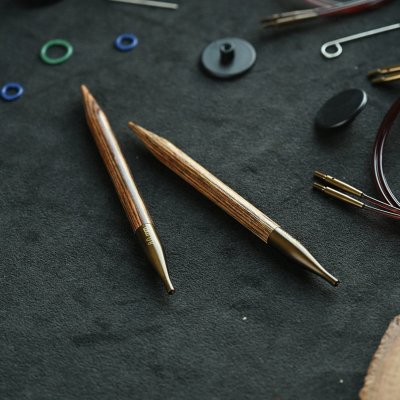 KnitPro udskiftelige rundpinde i tr - Ginger - flere strrelser