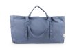 Gro�e Wochenendtasche aus Bio-Baumwolle - Blau