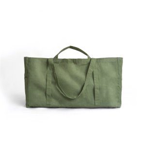 Large weekend bag in organic cotton - Green
