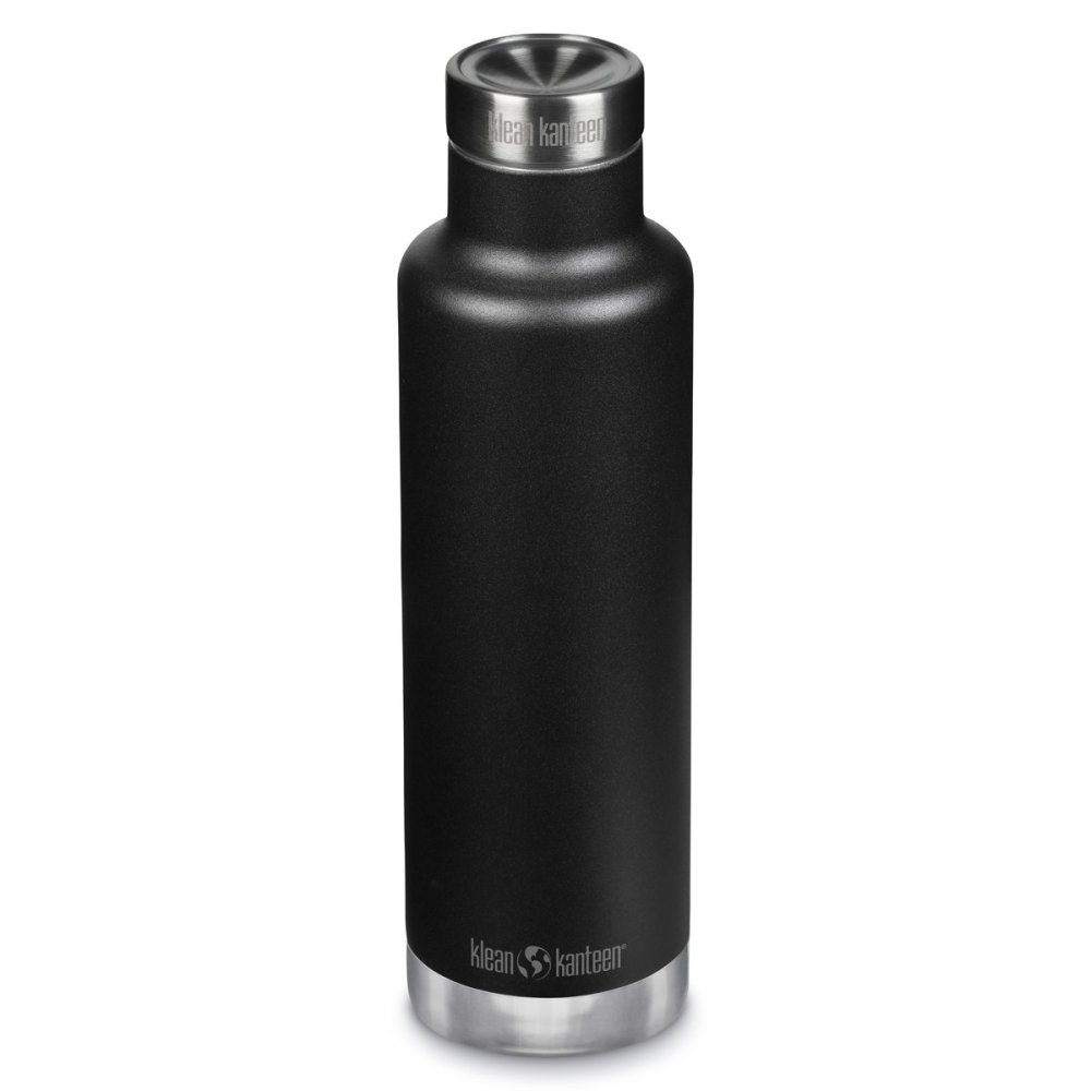 Termoflaske i rustfrit stl - Pour Through - Black - 750 ml.