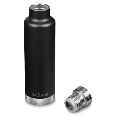 Termoflaske i rustfrit stl - Pour Through - Black - 750 ml.