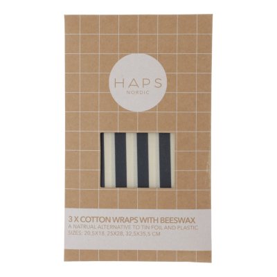 Bivokspapir - Cold Marine Stripe - S/M/L - 3 stk