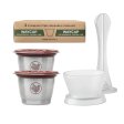Genanvendelig kaffekapsel i st�l - til Nespresso - Pakke med 2 stk. - med silikonefilter