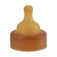 Medium flow-napp i naturgummi till wide neck-flaska