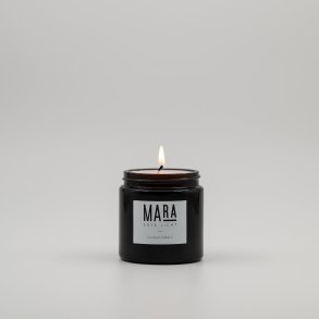 Soy candle in brown apothecary glass small