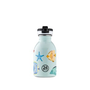 Kids water bottle with straw - 250 ml - Sea Friends